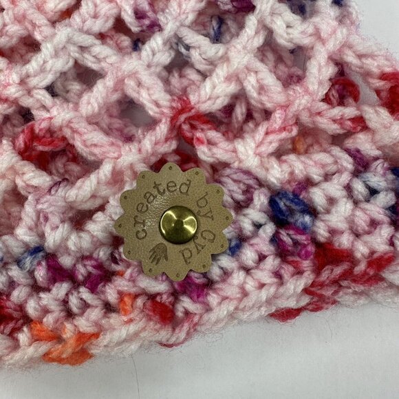 Handmade New Open Weave‎ Fishnet Amigo XL Melange Winter Knit Beanie- M/L - Picture 5 of 10